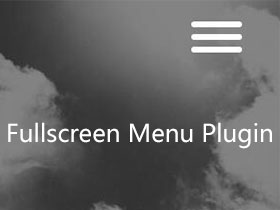 全屏开关式导航菜单WordPress插件Fullscreen Menu Plugin汉化